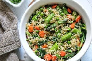 Asparagus with Fried Rice